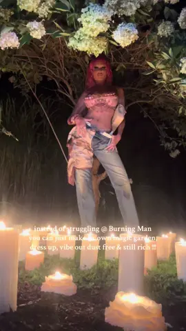 Party of 1 n dust free Burning man 🤏🧚‍♀️ #burningman #garden #manifestation #fyp #fairy 