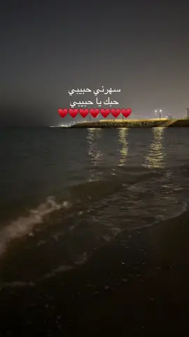 سهرني حبيبي♥️ #نجاة #نجاة_الصغيرة #بحر #ليل #روقان 