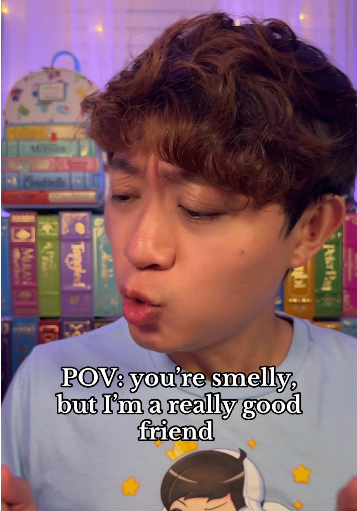 POV: you’re kind of stinky, but I’m a REALLY good friend #asmr #asmrvideo #asmrpov 