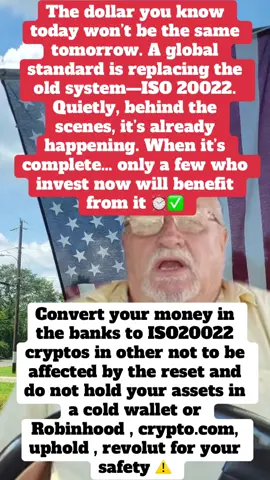 “A new financial system is being built right under our noses. By 2025, every major bank in the world will be using ISO 20022. This isn’t just an update—it’s the reset of money itself. Some digital assets are already aligned with this standard… and when the switch flips, those who are prepared will be ahead of everyone else. Don’t wait until it’s too late to understand what’s happening. Convert your money in the banks to ISO20022 cryptos in other not to be affected by the reset and do not hold your assets in a cold wallet or Robinhood , crypto.com, uphold , revolut for your safety 🚨 #rp #xrparmy #ripple #iso20022 #cbdc 