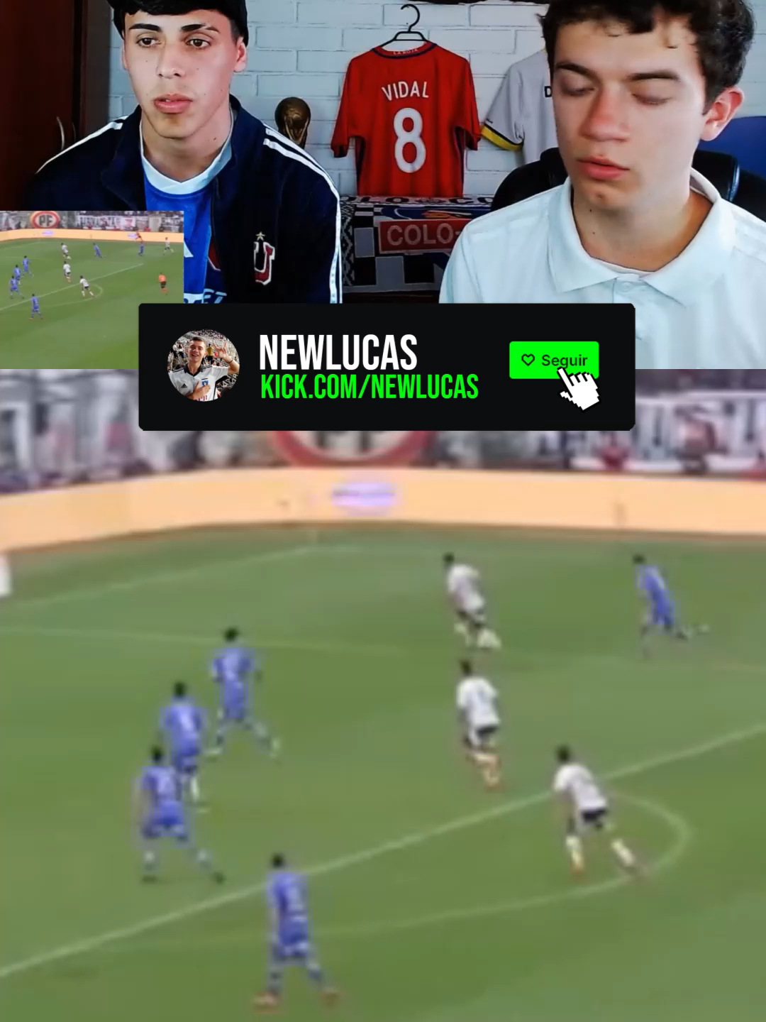 CLASICO GANADO! #newlucas #reaccion #colocolo #udechile #superclasico #futbolchileno #chileanpremierleague