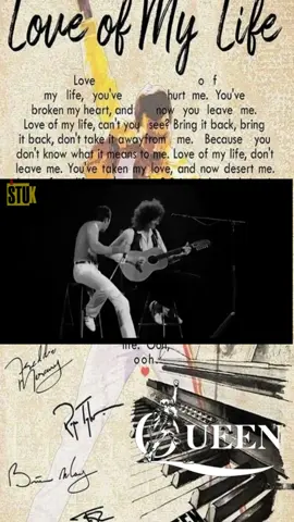 Queen - Love Of My Life  #clasico #rock #Love #recuerdos #ingles 