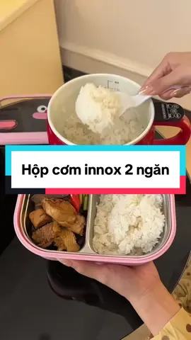 Hộp cơm innox 2 ngăn #giadungtienich #giadungthongminh #fyp #hopcomvanphong #hopcomgiunhiet 