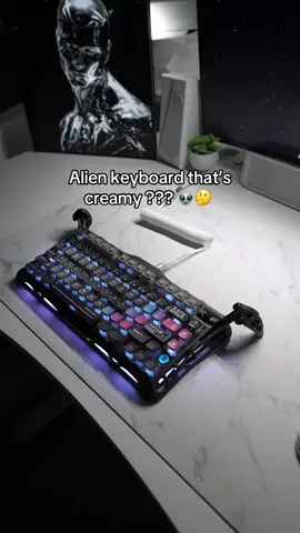 Alien designed creamy gaming keyboard ?? Reviewing the high end gaming keyboard - The Gravastar Mercury K1 Pro #gamingkeyboard #alien #K1pro #review #creatorsearchinsights 