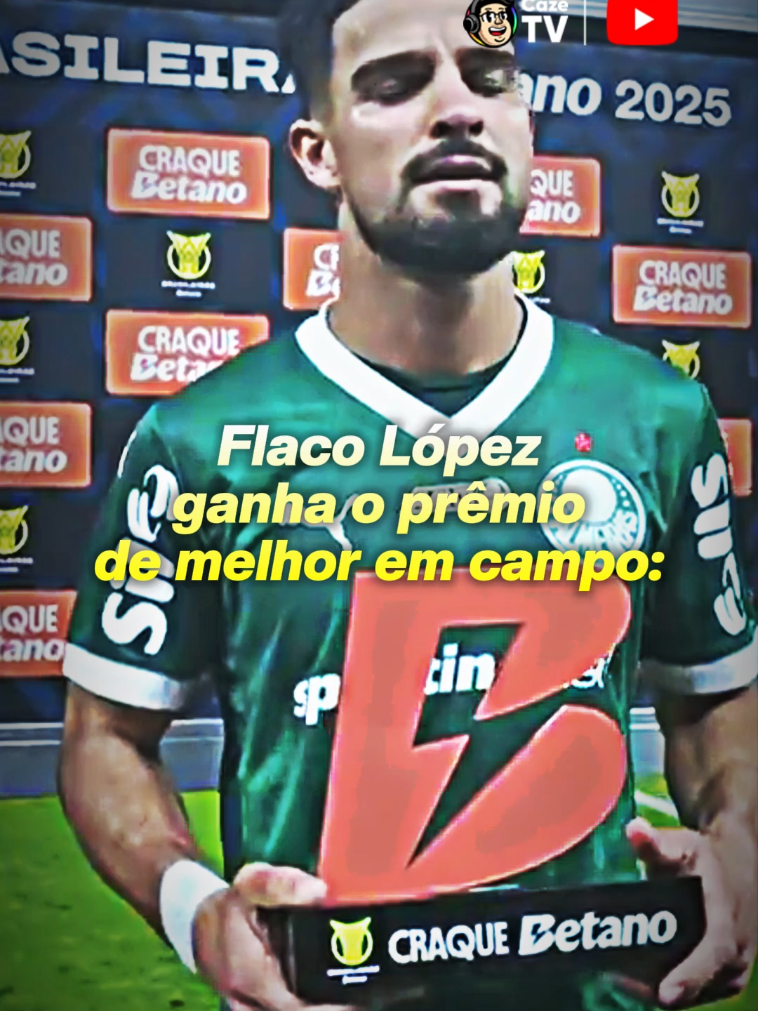 APENAS KKKKKKKKKKKKKKK E aí, o Flaco López mereceu o prêmio de melhor em campo? 🤔👀 #Original #BrasileirãoNaCazéTV #BrasileirãoNoYoutube #Derby