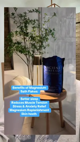 Soak away the stress ✨ Ancient Minerals Magnesium Bath Flakes help relax your muscles, calm your mind, and set you up for the best sleep ever. 🛁💤 #magnesiumbenefits #wellnesstips #SelfCare #StressRelief #bettersleep 