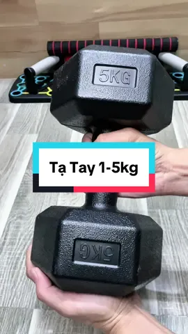 Tạ tay nhựa Yasu – Tập Gym, Yoga, Pilates tại nhà • Chất liệu: Vỏ nhựa PP + lõi xi măng  #Fitness #tatay #tạ #gym #cardio 