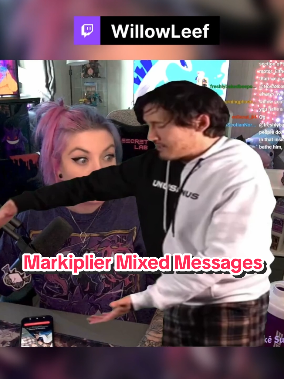 @markiplier I'm getting mixed messages 😂 #markiplier #funnyclips #GamerGirl #willowleef #twitchclips 