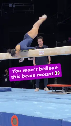 Candle mount but add a little ✨spice✨ “The Soares” is one of those beam mounts that has you enthralled from the beginning of the routine! 🤯 What’s your favorite beam mount? 👀 #gymnastics #beam #brazil #teambrazil #olympics   