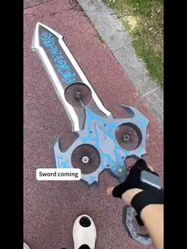 Look!I can control the flying sword🗡️ #FlyingSword #GlowDrone #HandControl #HiTechToy #FantasyDream  