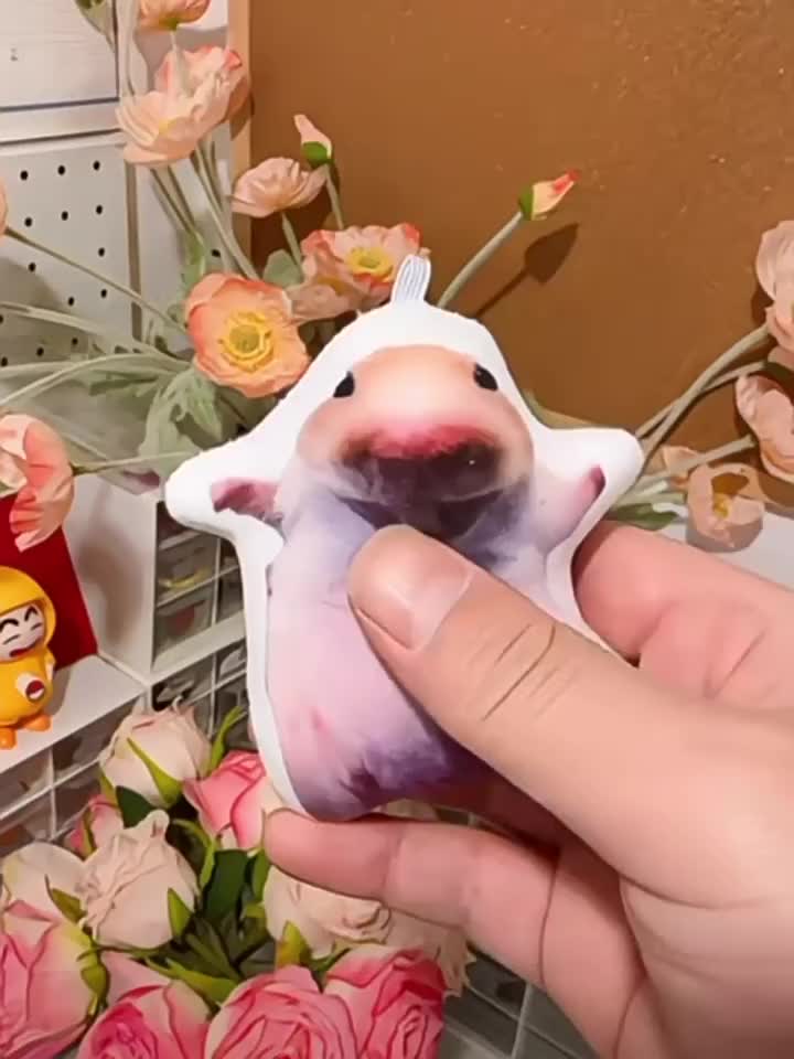 Đồ Chơi Nhồi Bông Mặt Dây Chuyền Giọng Nói Chuột Cười, Phụ Kiện Thú Cưng Độc Đáo Dây Chuyền Chìa Khóa, Vui Nhộn 