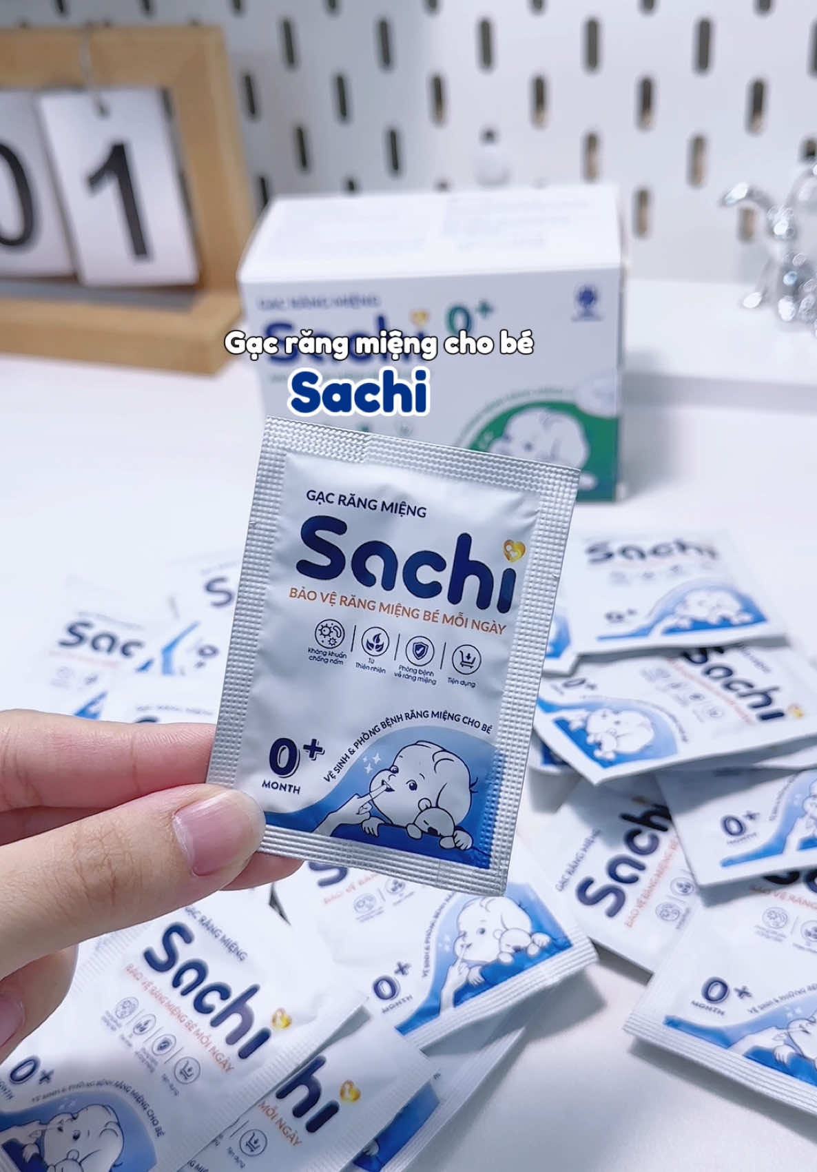 Gạc răng miệng cho bé Sachi #sachi #gacroluoisachi #gacrangmiengsachi #xh #foryou 