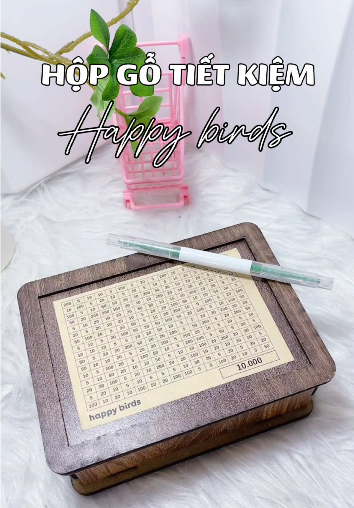 Ai muốn nhanh giàu sắp ngay em hộp gỗ tiết kiệm này nha🤪🤪#hopgotietkiem #hopdungtien #happybirds #fyp 