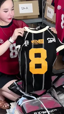 Áo thể thao số 8 vải Bozip kết hợp tay lưới #aothun #aothuninso #thoitrangnu #xuhuongtiktok 