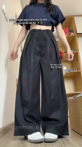 Ưng nha form xinh vải mềm ống rộng che KĐ chân khá tốt #outfit #phoido #backtoschool #xuhuongtiktok #dtqynhchi_03 