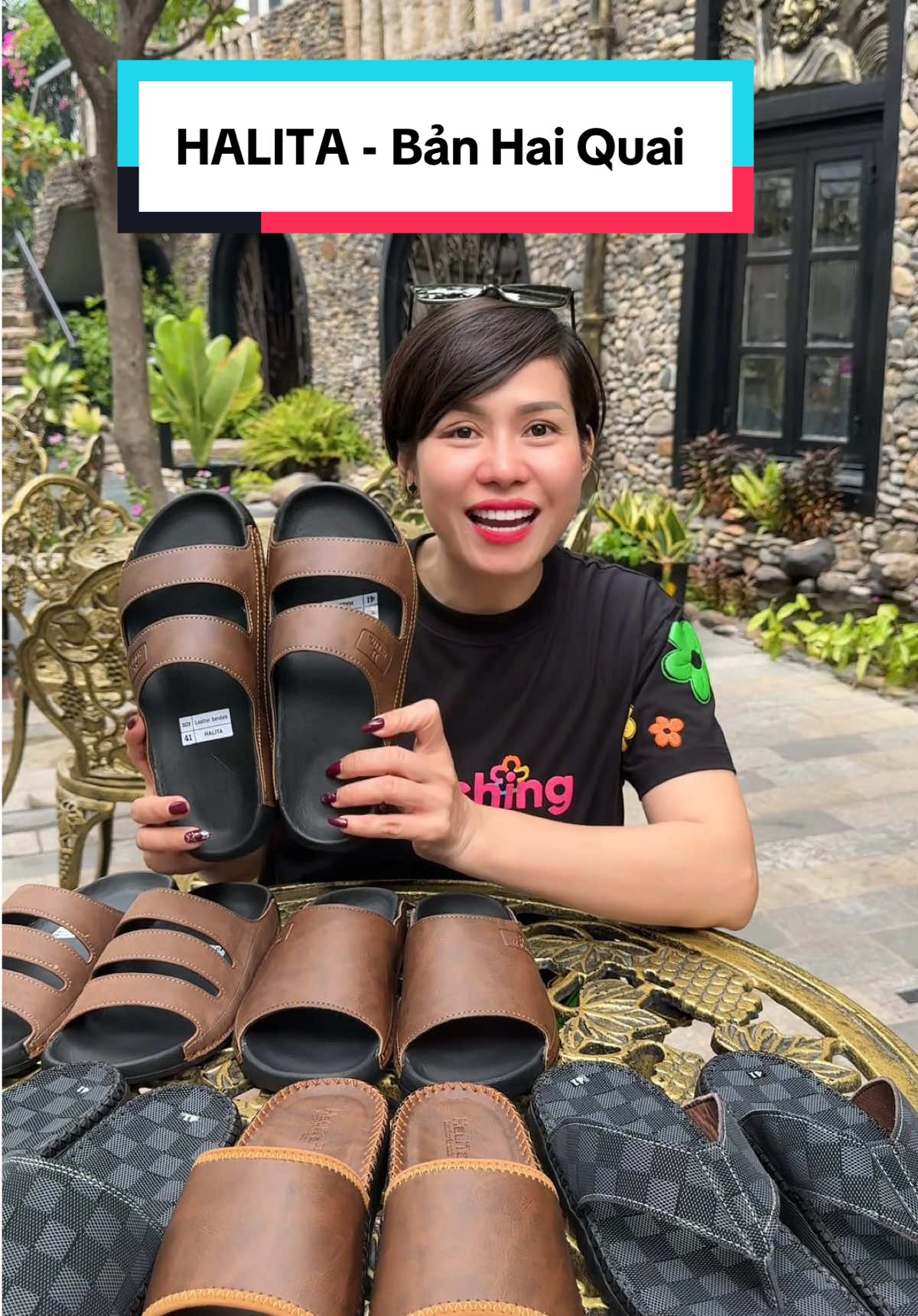 [Dép Công Thái Học ] - Bản Hai Quai Nâng Cấp , Da Bò Lưu Bút Cao Cấp HaLiTa, Đế Cao Su Vân Nhám Chống Trơn Trượt #Cindythuytichcuc