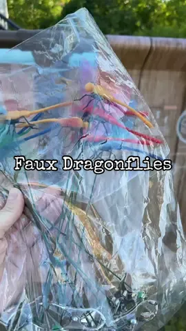Faux dragonflies on TikTok shop #dragonflies #pestrepellent #bugrepellent 