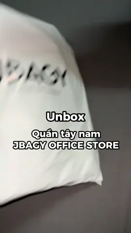 #Unbox Quần tây nam #JBAGY #OFFICESTORE #ngocxeen #review 