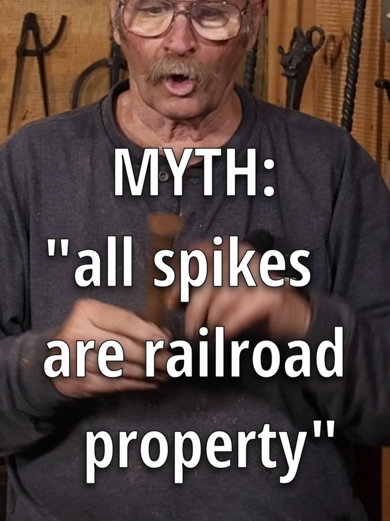 Railroad spike myth bustedpart 1#blacksmith #blacksmithing #blackbearforge #blacksmithtiktok #blacksmithshop #blacksmithtok #blacksmithingtiktok #metalwork #railroadspikes #railroadspikeknife