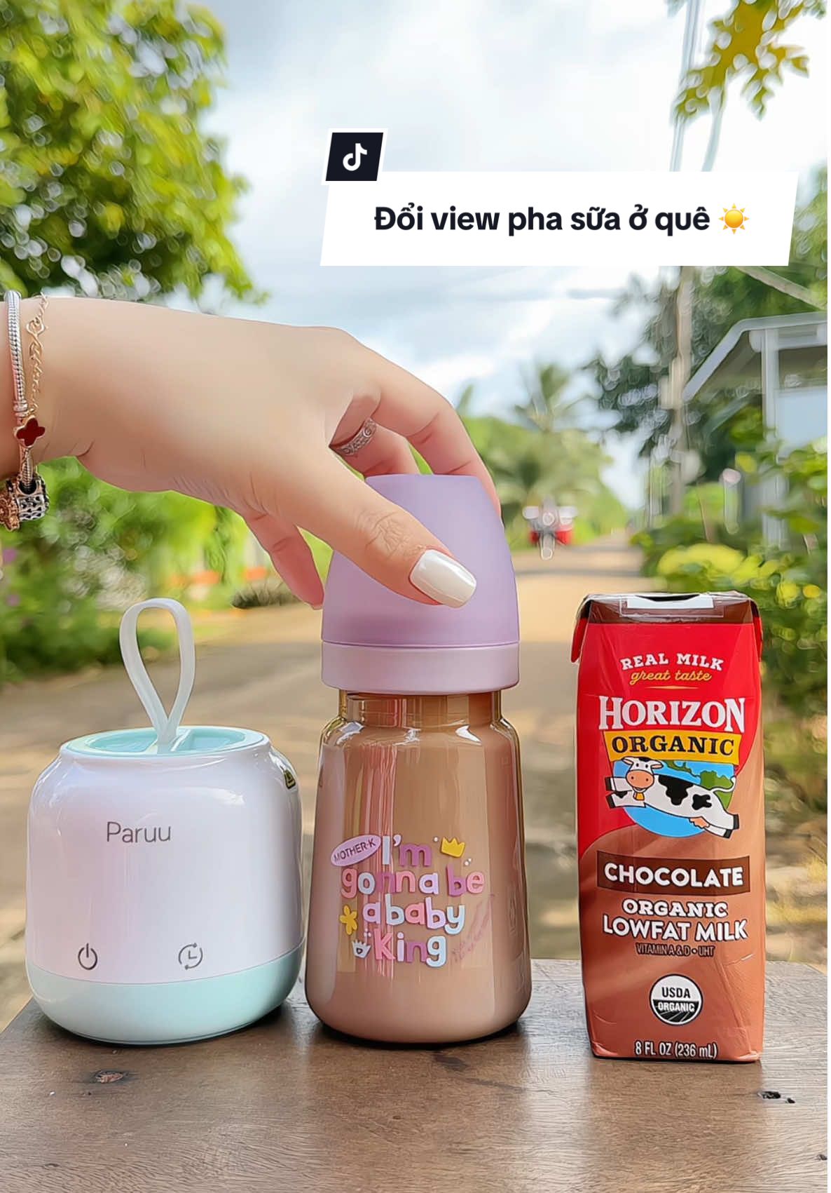 View pha sữa 2-9 🇻🇳 ở quê 🌤️ #mebimsua #phasuachobe #maydunnuocphasua #mung2thang9 #xuhuong 