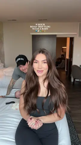 HELLO TEXAS 🤩 3 days with a baby on the road DONEEE. ✅ Luckily Jack is pretty good in the car as long as I work overtime to keep him entertained haha 👶🏼🤪  #roadtripvlog #momtok #motherhood #fyp #MomsofTikTok  