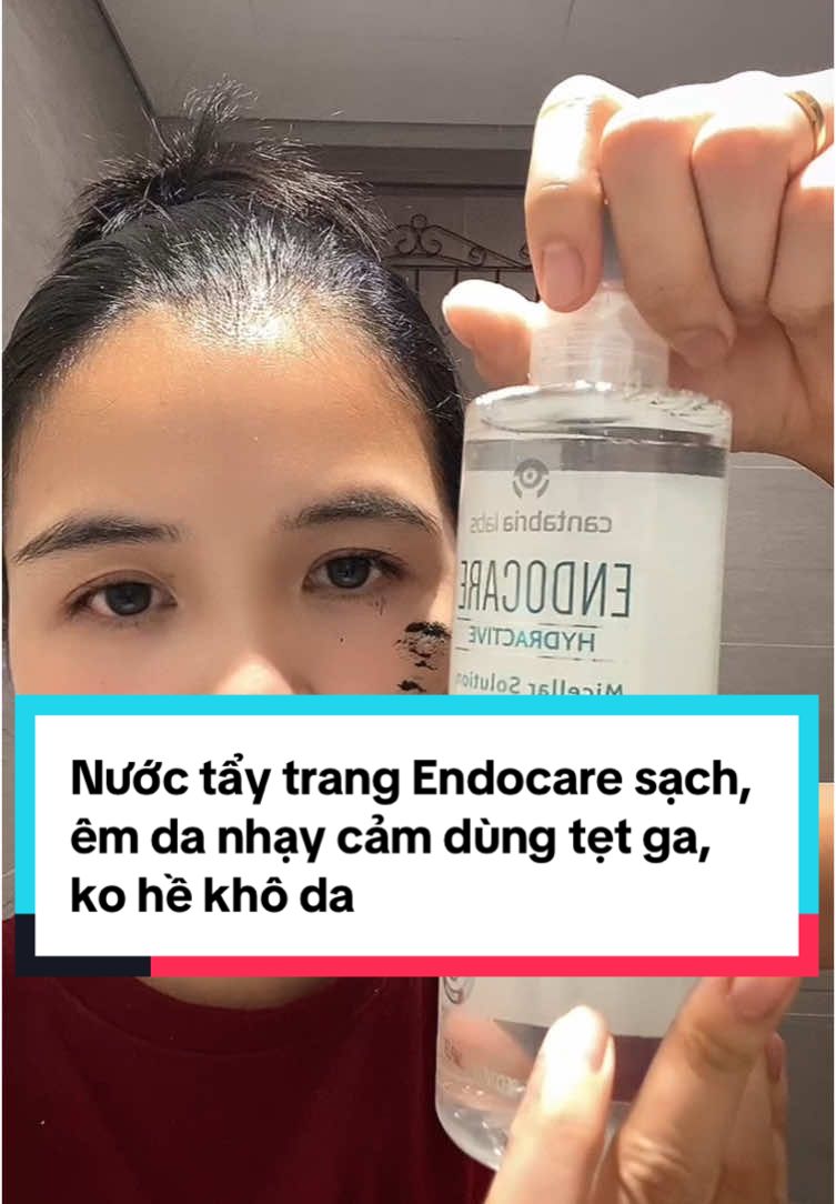 #thuongauth #endocare #nuoctaytrang nước tẩy trang endocare, sạch, êm da nhạy cảm dùng tẹt ga