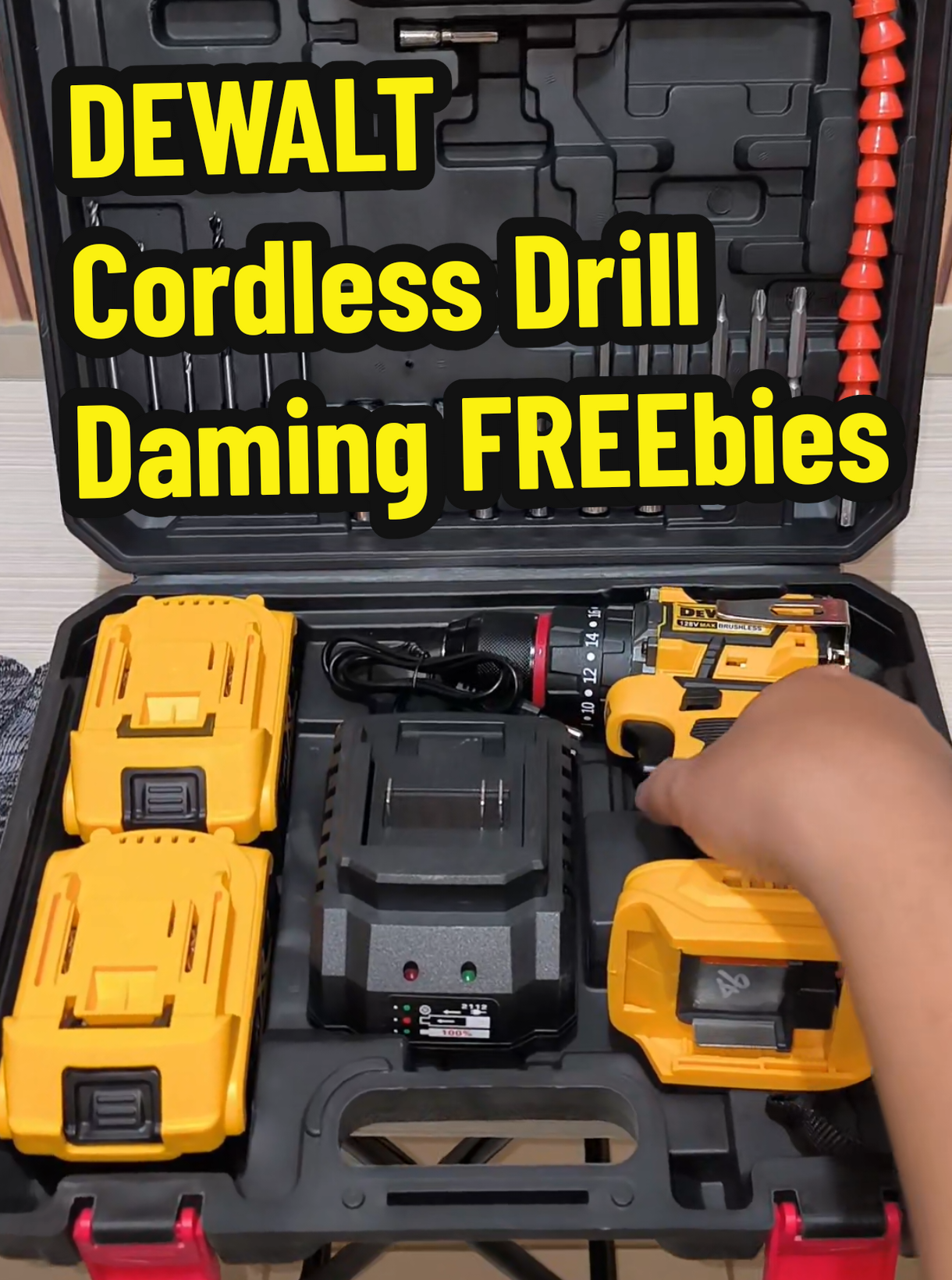 Grabe Ang Daming Freesbies ni Dewalt #cordlessdrill #diyproject #dewalttools #dewalt 