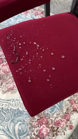 Wow amazing waterproof effect of the dining chair seat cover #goeasygoing #chaircover #homedecor #seatcover #tiktokshop 