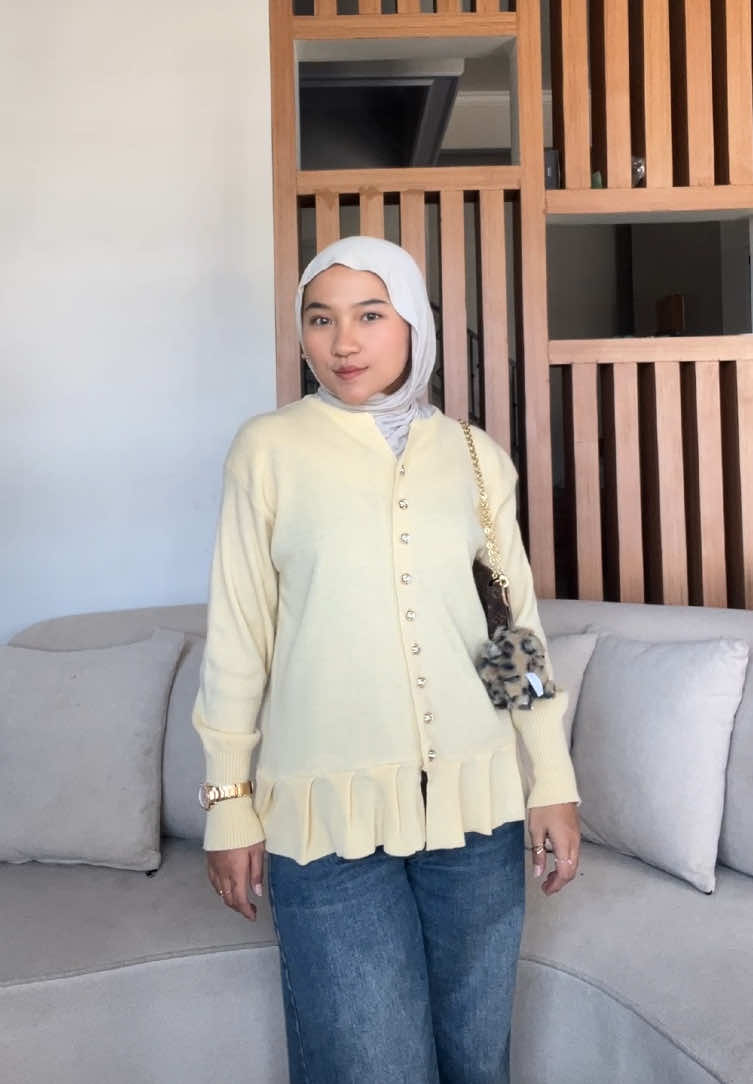 Alana yellow butter ✨‼️ #fyp #cardiganpremium #outfitideas #racuntiktok #newproduct 