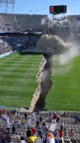 During a powerful earthquake, the stadium split in two — a massive fault line tore right through it. The ground cracked open, the stands tilted, and chaos erupted. People were in total shock — it looked like something straight out of a disaster movie. #crash #earthquake #ai #news #wow         
