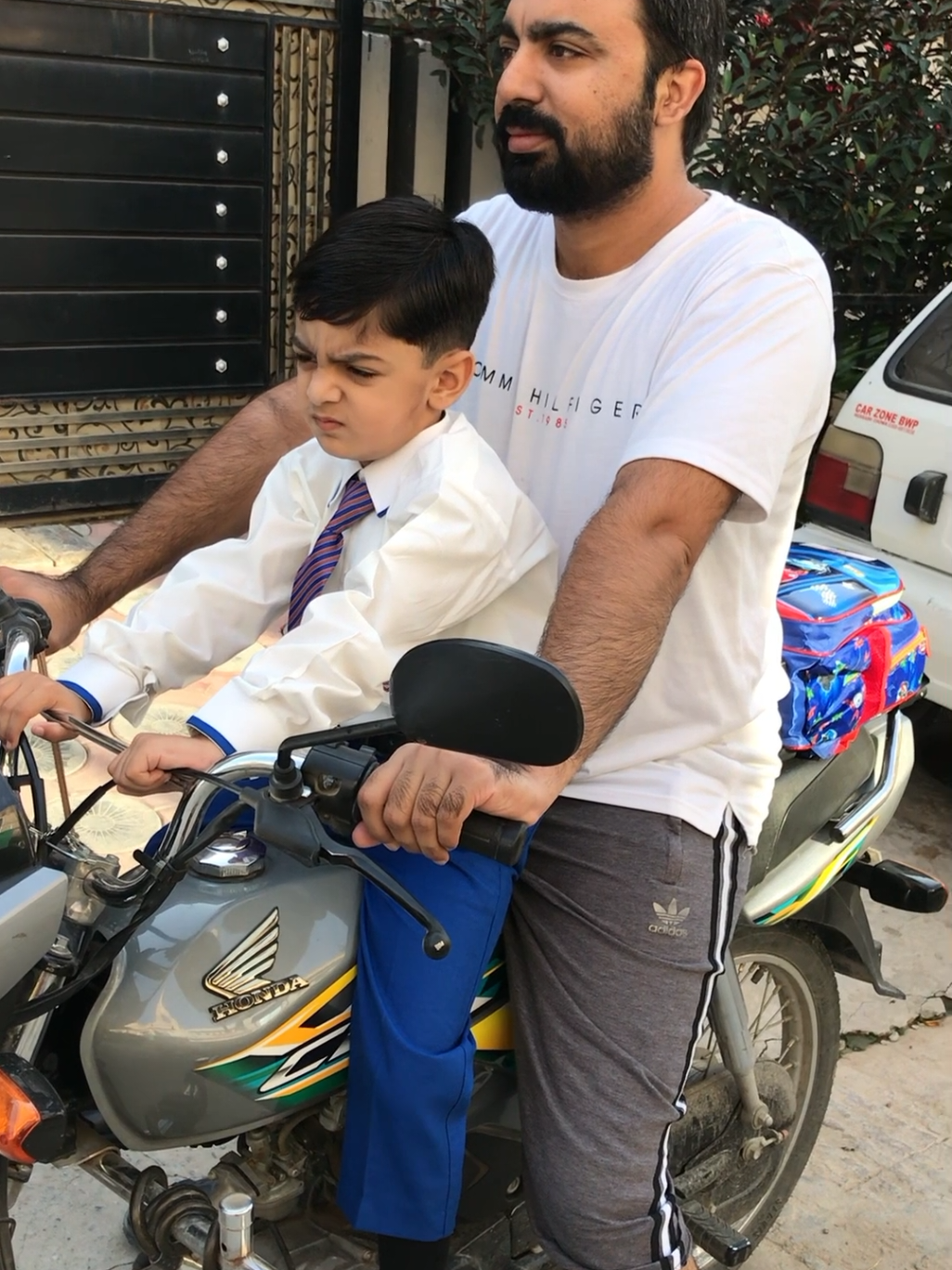 First day at school@muqadus.ch @subhan.ch @Abdullah ChouDhrY 