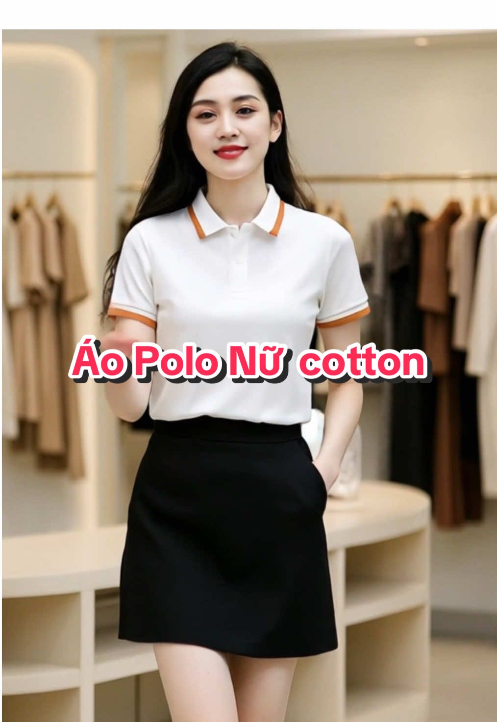 Áo polo nữ VIFA cotton.                #aopolonucaocap #aodepphoixinh #aonu#trending #xuhuong #macdepmoingay #outfittiktokshop 