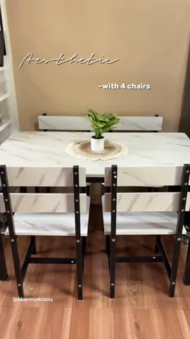 Replying to @Convalexa_28✨🪬 #fyp #diningtableset #diningtable #aestheticdiningtable 