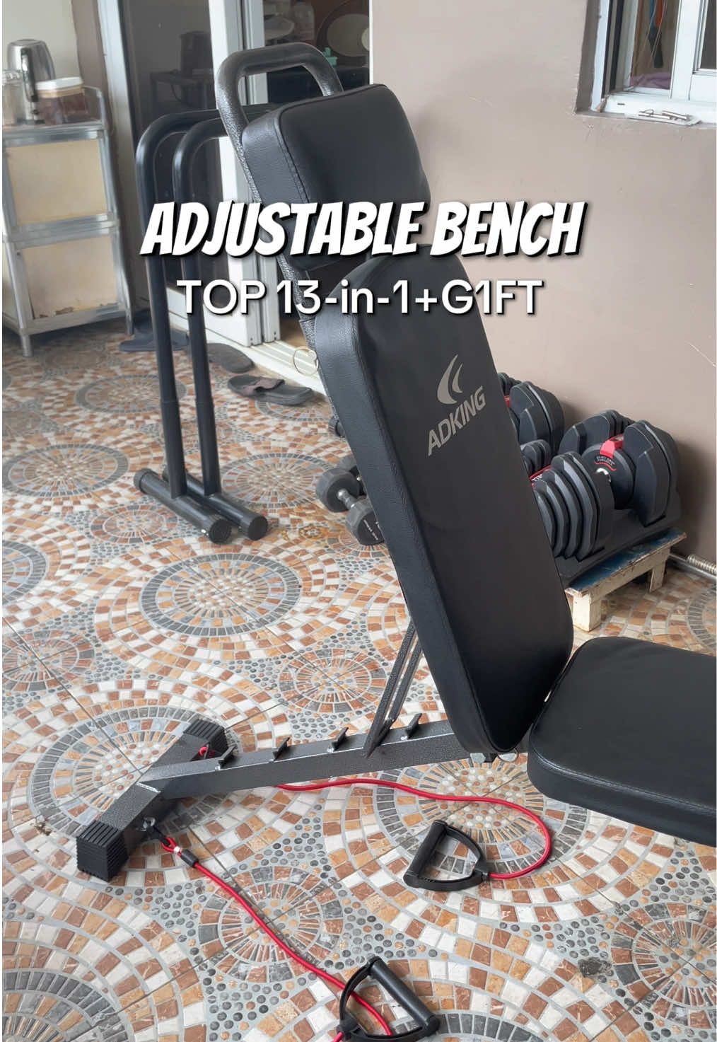 TOP 13-in1+GIFT may kasamang pang lat pulldown🥰 #latpulldown #benchpress #adjustablebench #gymrat #GymTok 
