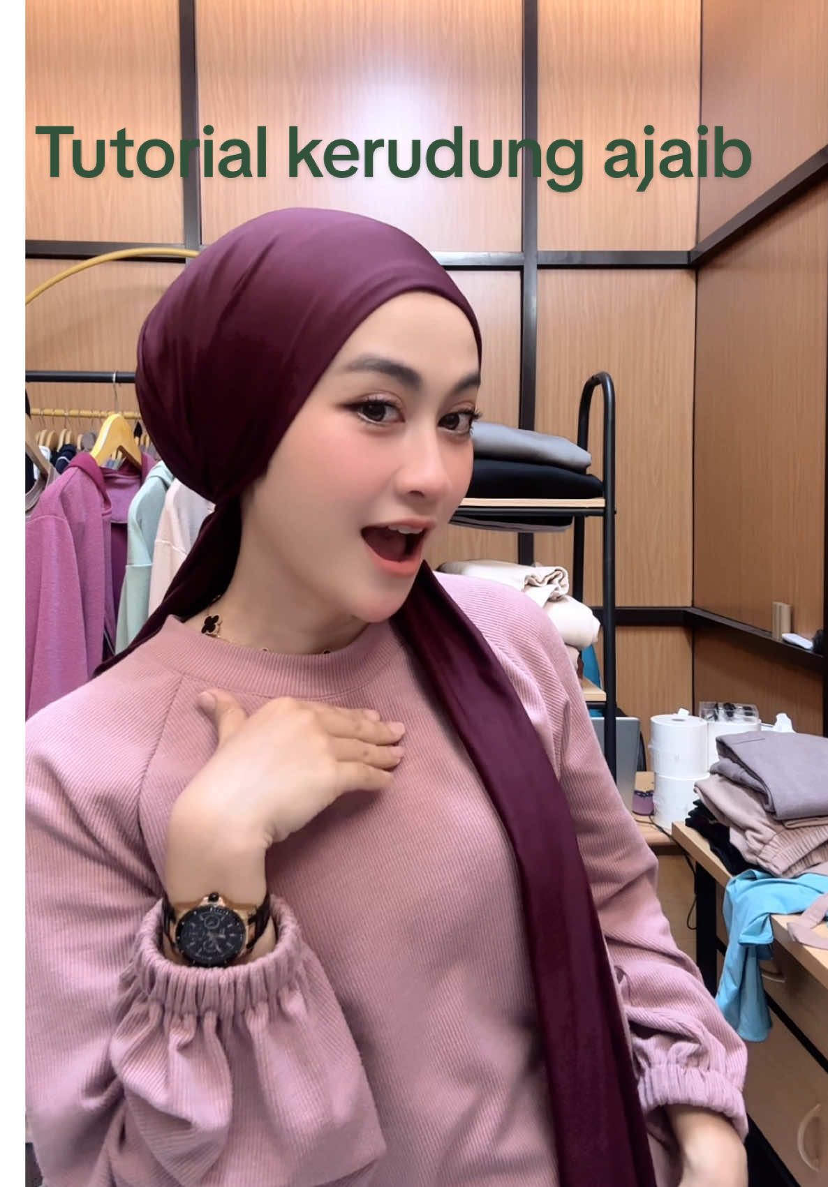 Tutorial kerudung ajaib#pashmina #pashminajanna #tutorialpashmina #pashminaburgundy #kerudung 