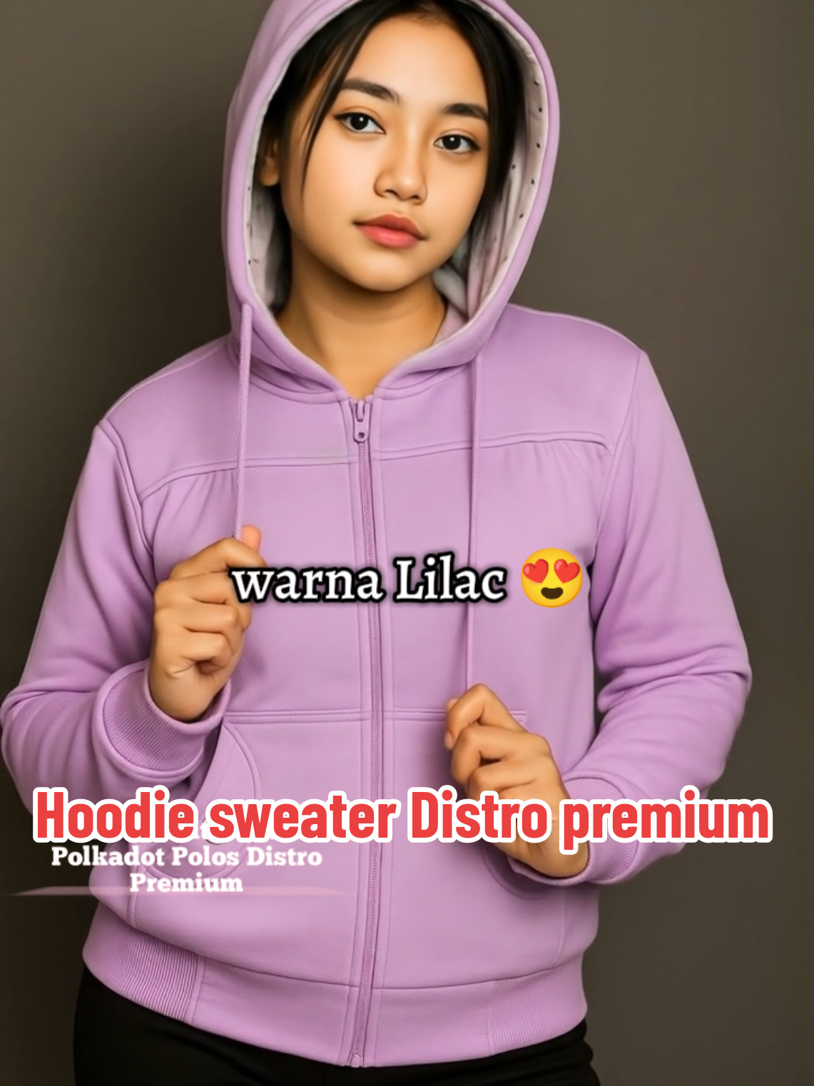 Jaket Hoodie Sweater Polkadot Polos Zipper Resleting varian Lilac 😍 #sweaterwanita #hoodie #jaketwanita #sweaterstyle  #fahsionwanita 