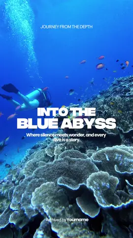 Into the blue abyss🌊🐠🪼 #CapCut #cinematic #scubadiving #ocean #capcut_edit 