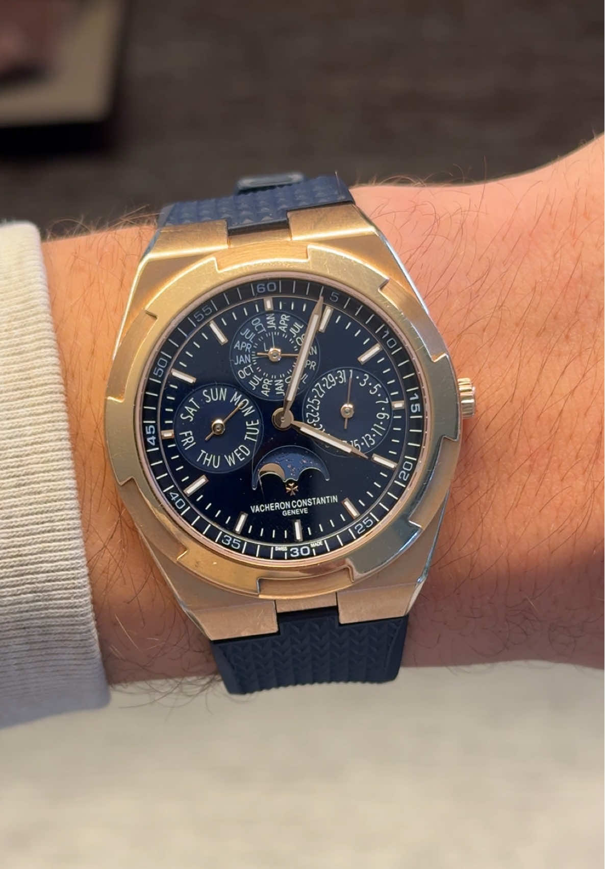 Vacheron Constantin Overseas Ultra-Thin Perpetual Calendar — elegance measured in millimeters, legacy measured in centuries. ✨🌙 📍Melbourne | Available now at ZMAN  #luxurywatchesoftiktok #vacheronconstantin #vacheronconstantinoverseas #melbournewatches #fyp 