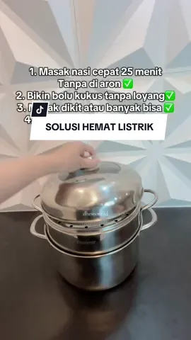 Solusi hemat listrik kalau masak pakai pakusna aja 🥰#fyp #pancikukus #pancikukus2susun #pancikukusan #creatorsearchinsights 