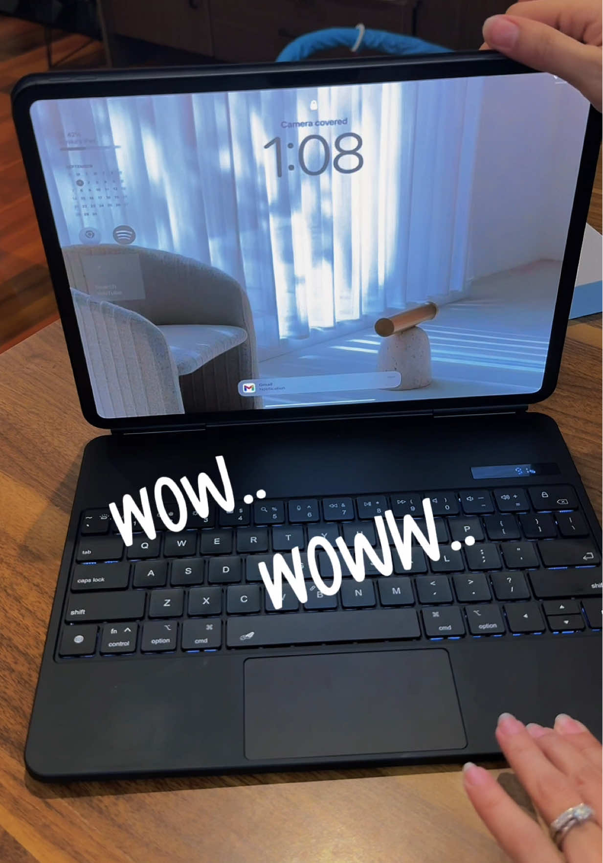 ✨Turn your iPad Pro M4 into a laptop in seconds! The DANYCASE Magic Keyboard Case makes typing, working, and studying so much easier 💻📱 Sleek. Lightweight. Magnetic. 👏 Perfect for students, creatives, and on-the-go professionals. 👉 Get yours today and upgrade your iPad experience! #TikTokMadeMeBuyIt #iPadProM4 #MagicKeyboardCase #ipad #fyp 