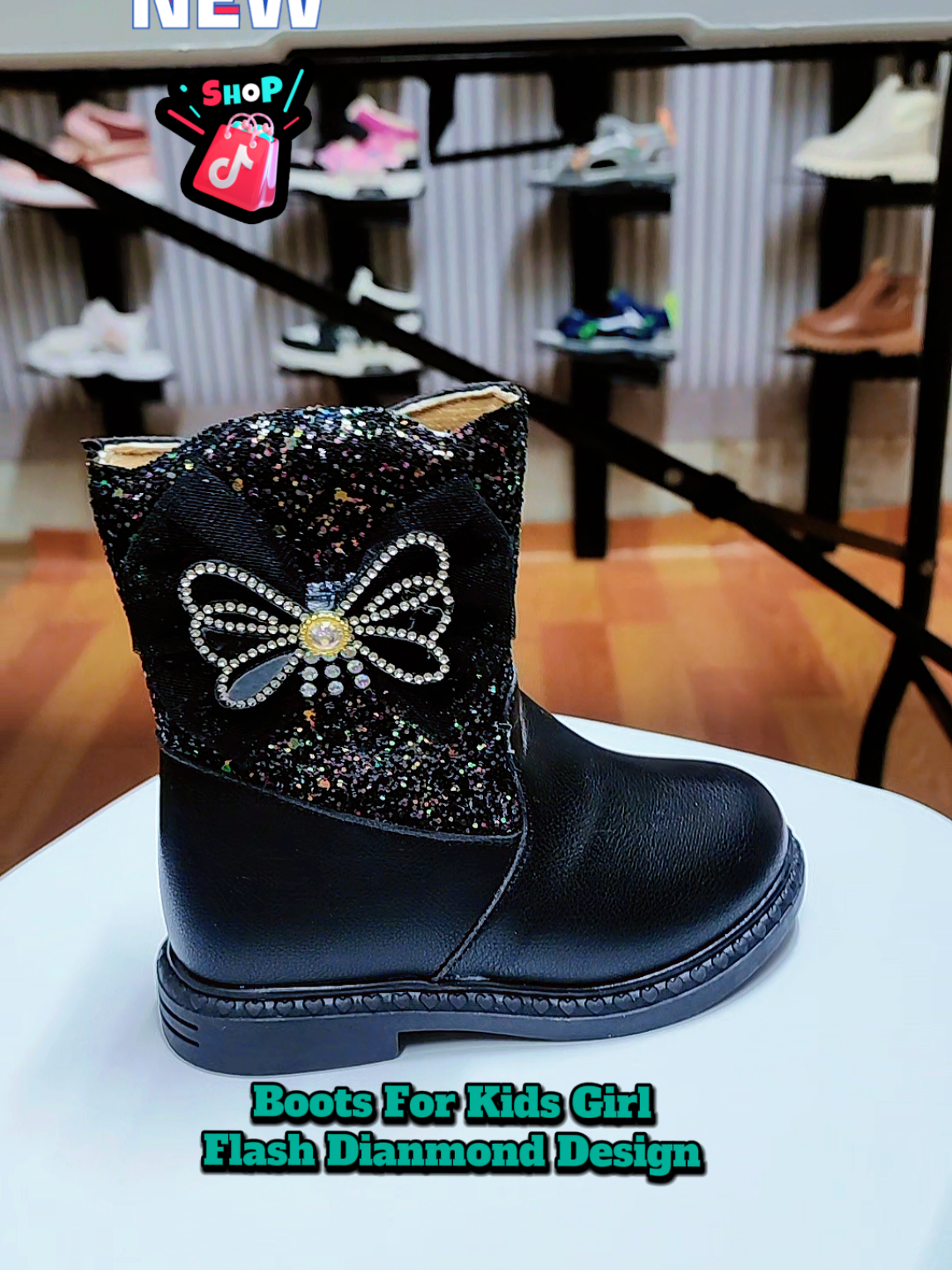 Boots For Kids Girl flash diamond zipper boots Size 25-36 #bootsforkidsgirl #boots #boots #fyi #fyi 