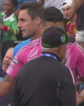 Luis Suarez appeared to spit on a Seattle Sounders staff member #luissuarez #intermiami #spit #football #foryoupage 