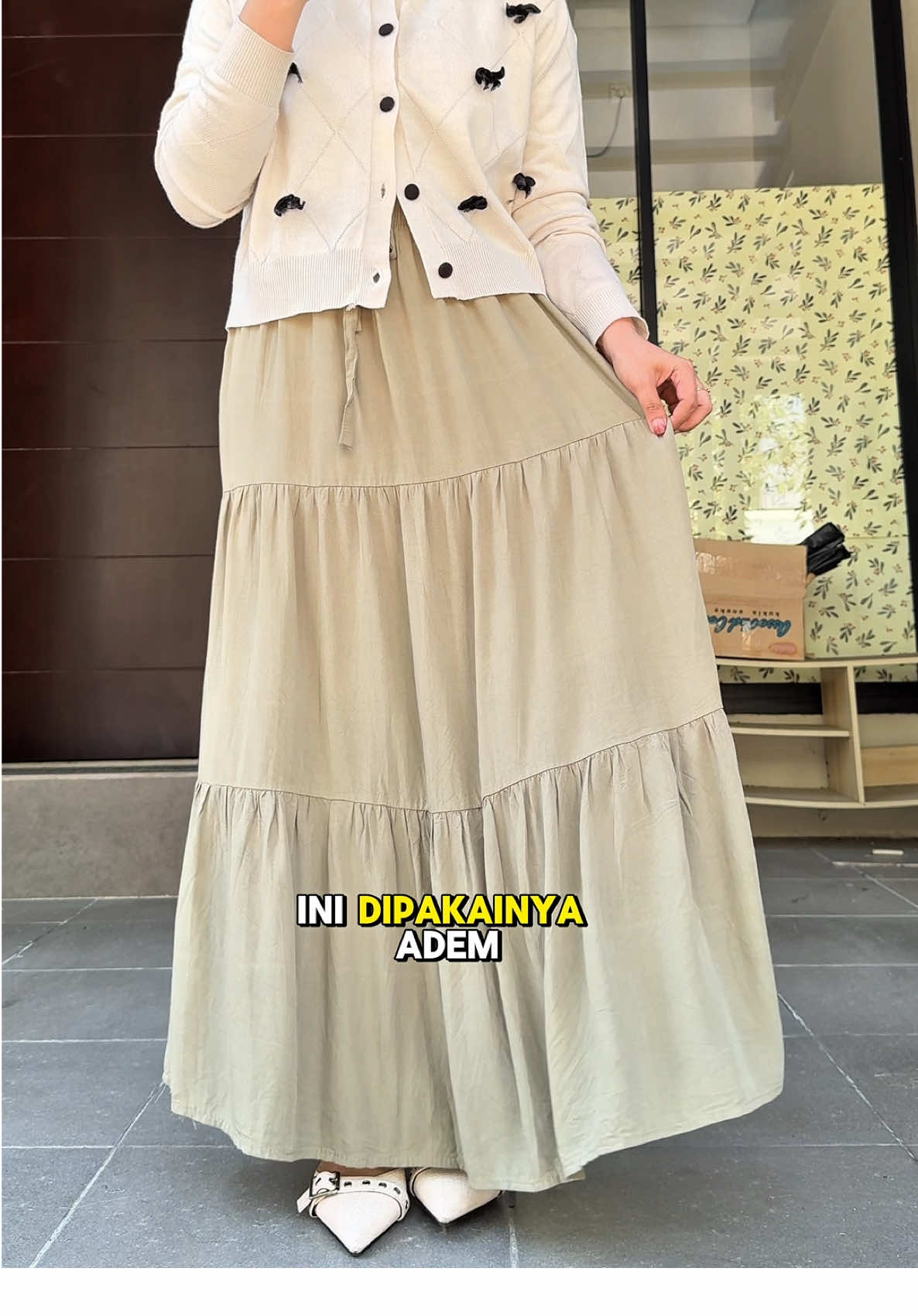Replying to @naihann 🦁ྀི rok canda tutu dipake di tb 155 aman ya 👌 #rokcandatutu #rok #koreanskirt #gajiansale #promoguncang99 