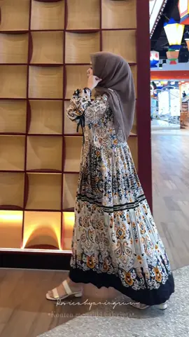 Aurel dress gamis rayon motif 🛒🔥#fypviralシ #outfitdeas #viraltiktok 
