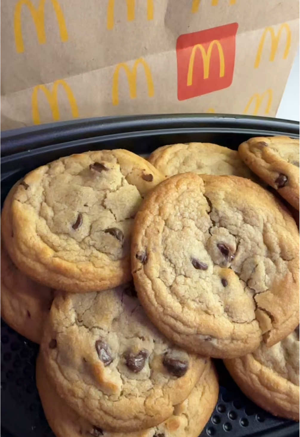 McDonald’s fresh warm chocolate chip cookies are SO underrated!  Go get ya some! 🤎🍪 @McDonald’s  #mcdonalds #cookies #fastfood #treatyourself #food 