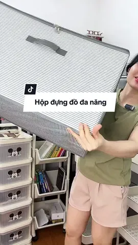 Hộp đựng quần áo vải canva có khung thép. Các bác mua ở giỏ hàng nha. #hopdungquanao #hopvaidungquanao #giadung
