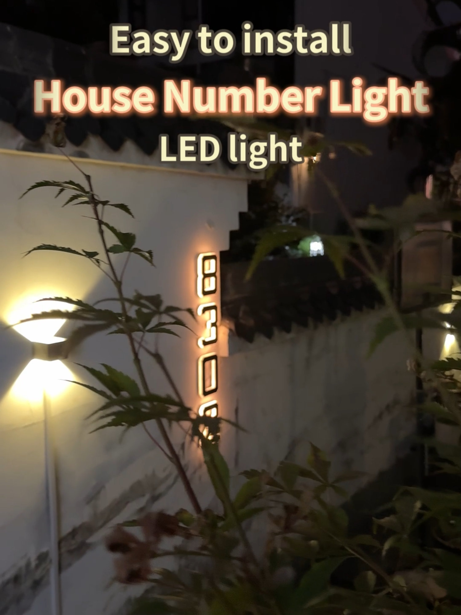 Choose this digital door sign light! Solar-powered with no charging needed, waterproof to withstand wind and rain, wireless installation with no wiring required—effortless and durable!#solarenergy #digitalligth #doorlights #tiktokshoplabordaysale
