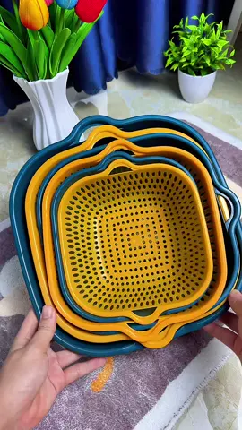 Bộ rổ nhựa kèm chậu gồm 6 món cao cấp (3 chậu - 3 rổ) #boro6monkemchau #roruahoaqua #huongtichcuc74 #huongchiase74 