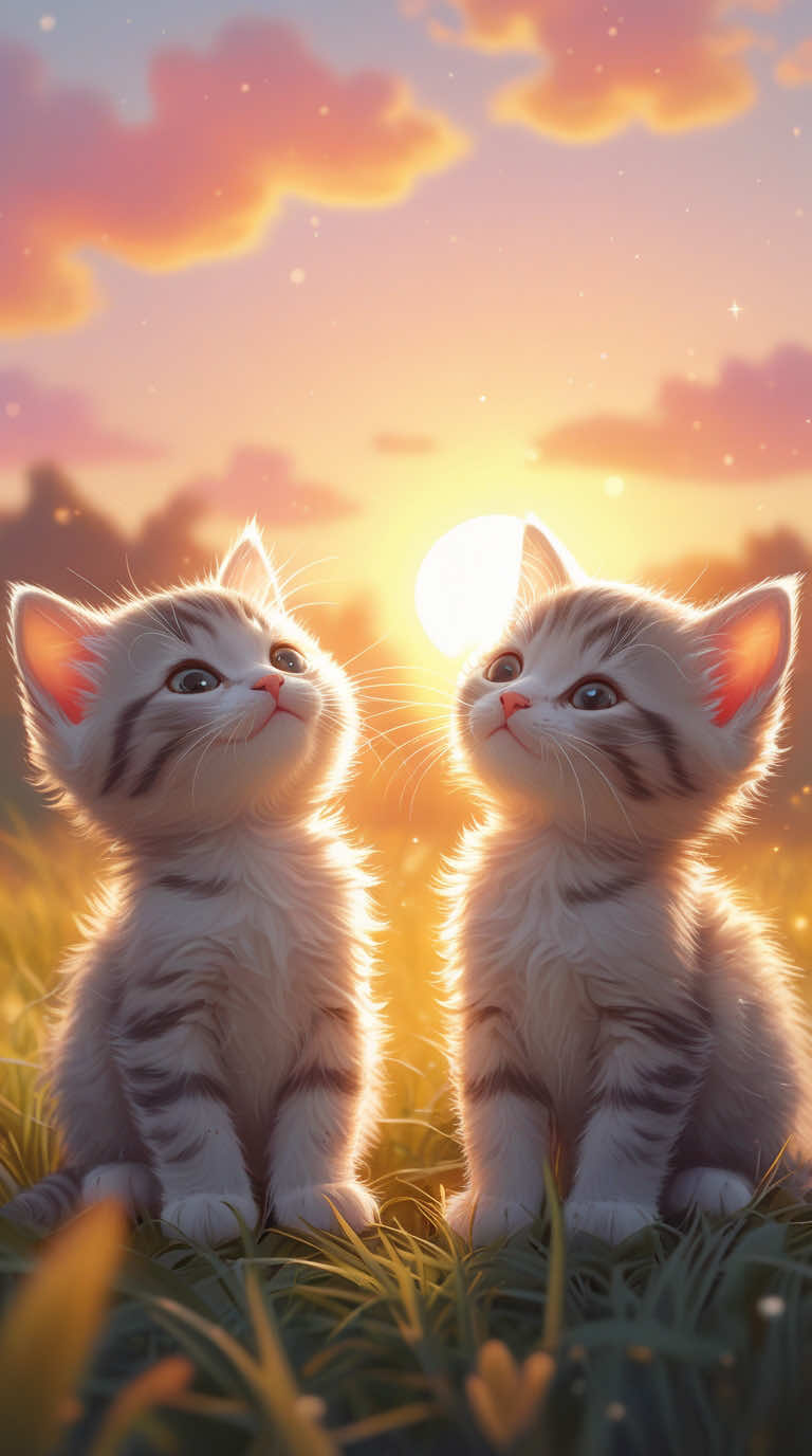 Starting the day with a little sunrise magic 🌅🐾✨  #fyp #viralvideos #pets #catlover #purrfectmoments 