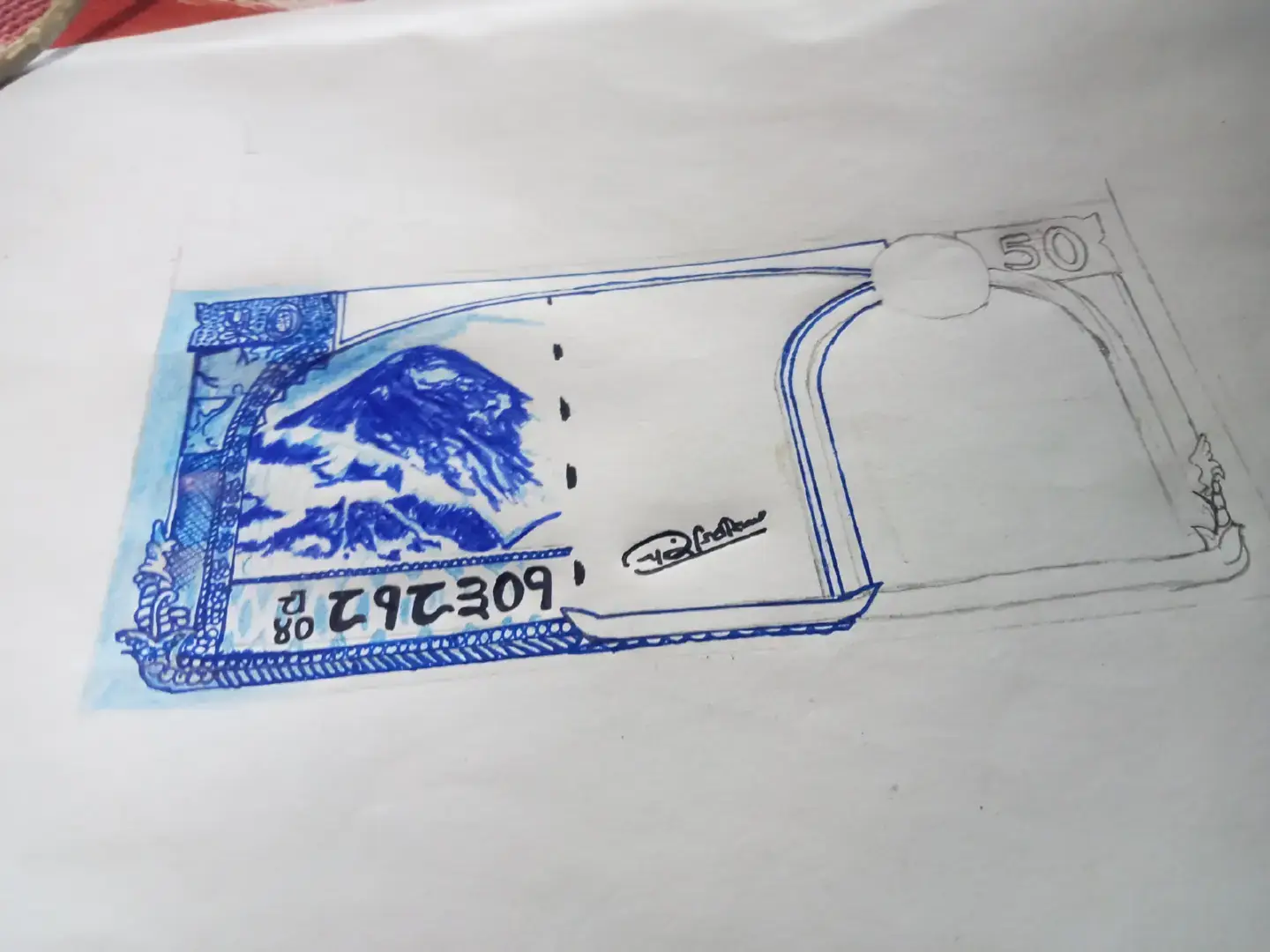 Hidden talent😆🫶🏻 #drawing #nepali #rupees #fyppppppppppppppppppppppp #viral 